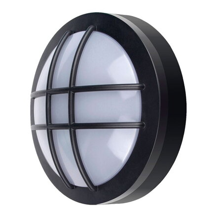 Solight LED vonkajšie osvetlenie guľaté s mriežkou, 20W, 1500lm, 4000K, IP65, 23cm, čierna