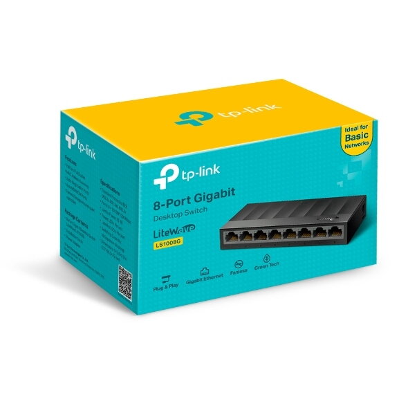 TP-Link LS1008G, Switch 8-Port/1000Mbps/Des TP-Link LS1008G, Switch 8-Port/1000Mbps/Des
