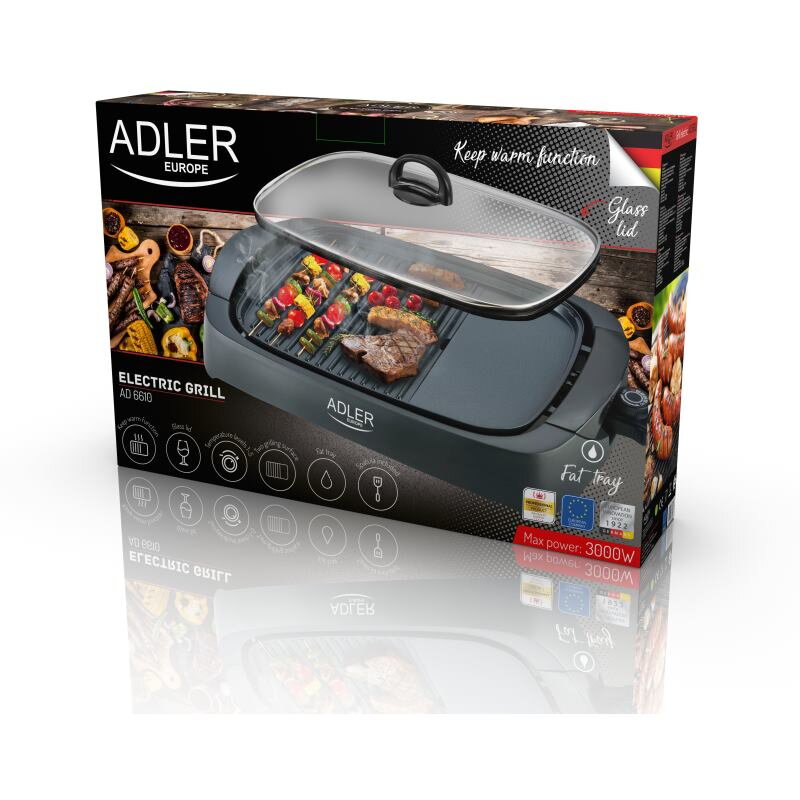 ADLER AD 6610 , Elektrický gril ADLER AD 6610 , Elektrický gril