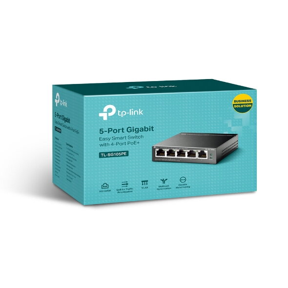 TP-Link TL-SG105PE, Switch 5-Port/1000Mbps/De/PoE+ TP-Link TL-SG105PE, Switch 5-Port/1000Mbps/De/PoE+