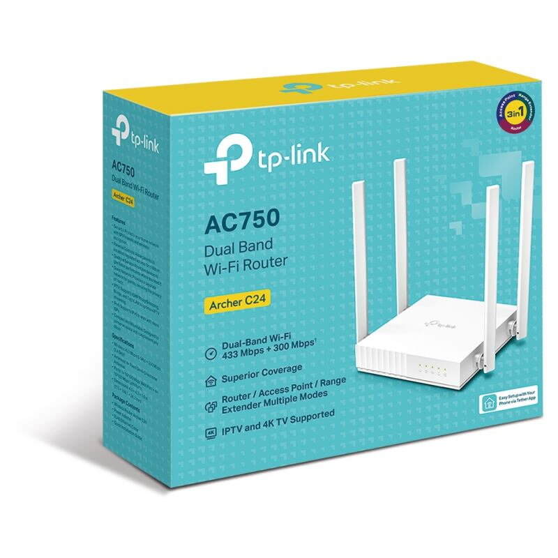 TP-Link C24 AC750 Dual-Band Wi-Fi Router