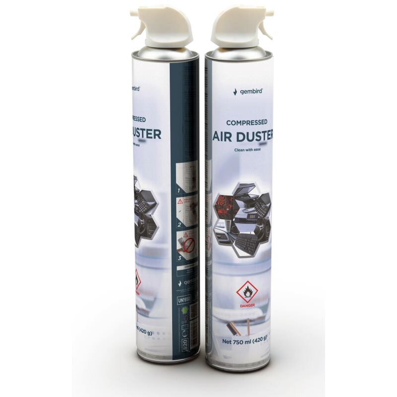 GEMBIRD Stlačený vzduch 750ml CK-CAD-FL750-01 GEMBIRD Stlačený vzduch 750ml CK-CAD-FL750-01