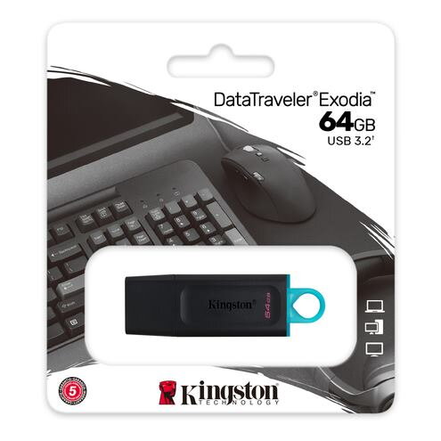 KINGSTON DataTraveler EXODIA 64GB blk/blu KINGSTON DataTraveler EXODIA 64GB blk/blu