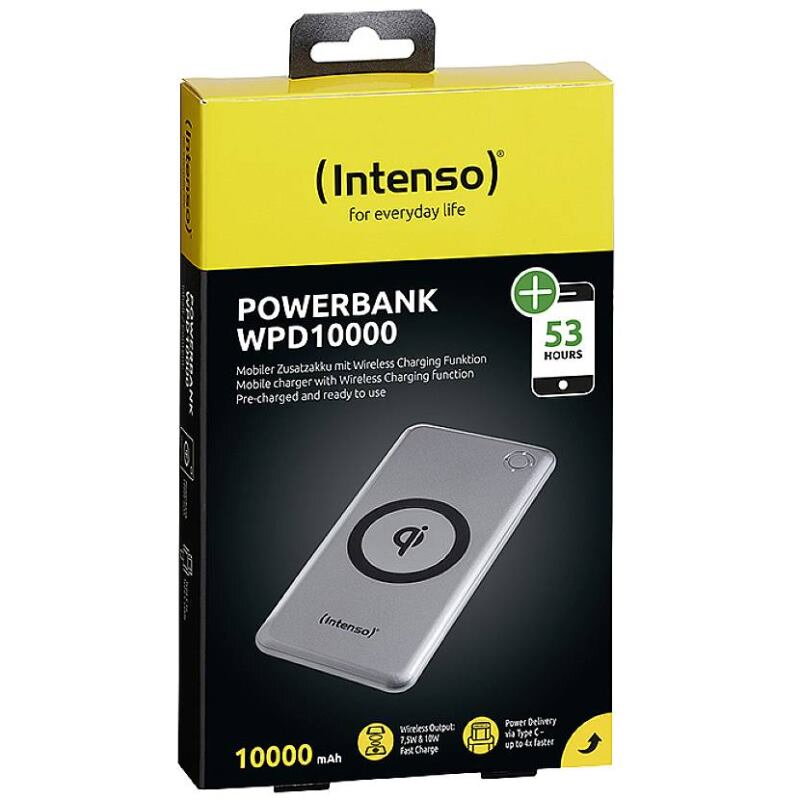INTENSO WPD10000, Powerbanka 10000 mAh Qi INTENSO WPD10000, Powerbanka 10000 mAh Qi