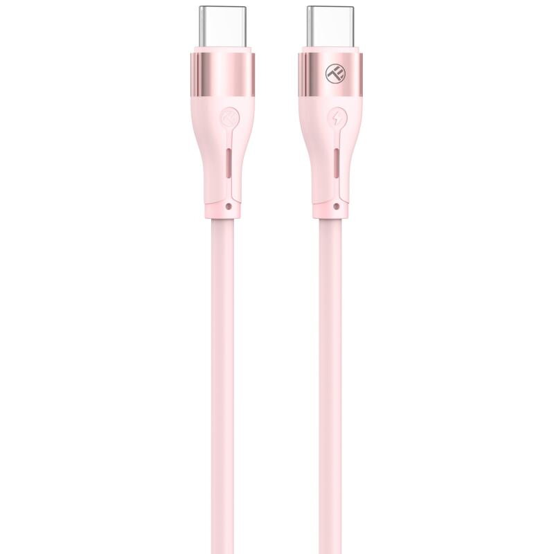 TELLUR Silicone, Kábel USB Type C/Type C, 1m, p TELLUR Silicone, Kábel USB Type C/Type C, 1m, p
