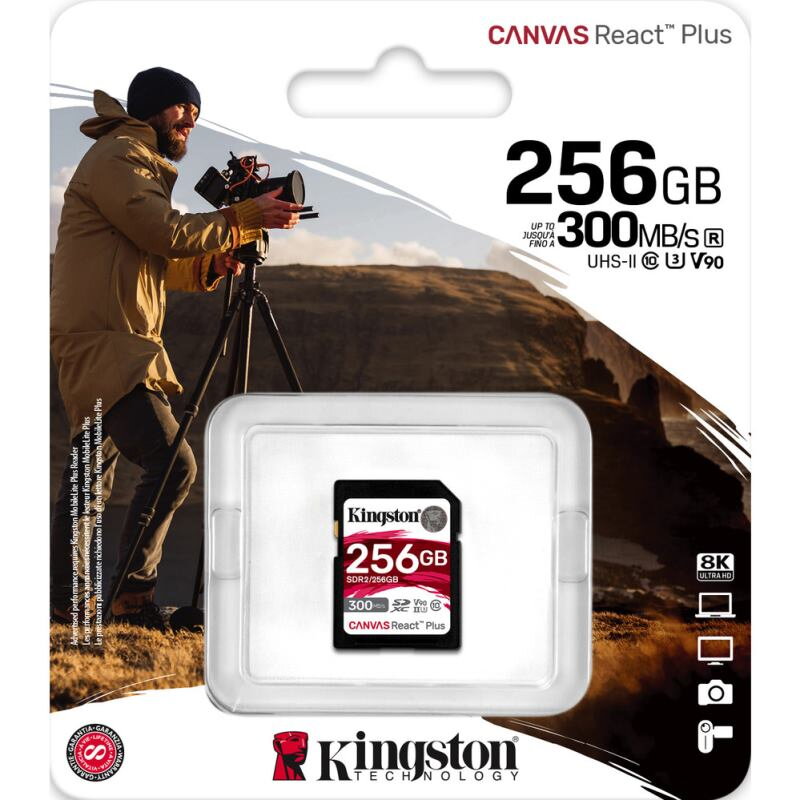 KINGSTON SDXC Canvas React Plus 256GB