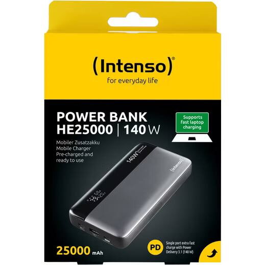INTENSO HE25000, Powerbanka 25000mAh, šedá INTENSO HE25000, Powerbanka 25000mAh, šedá