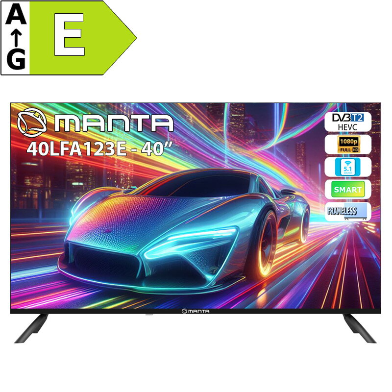 MANTA 40LFA123E, Smart LED TV 40" FHD, 60Hz MANTA 40LFA123E, Smart LED TV 40" FHD, 60Hz