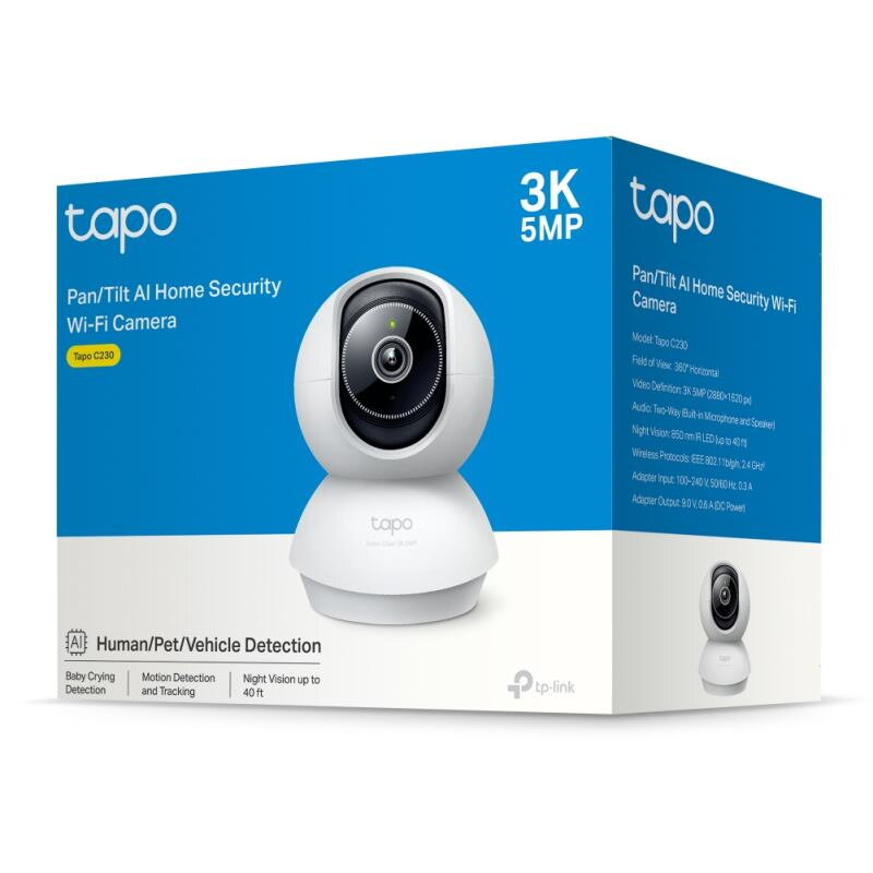 TP-link Tapo C230, Pan/Tilt Home Security kamera TP-link Tapo C230, Pan/Tilt Home Security kamera