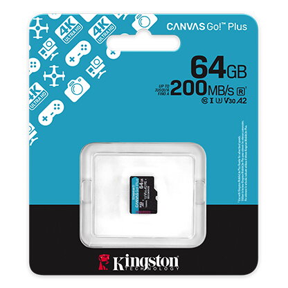 KINGSTON Canvas GO! Plus Gen4 Micro SDXC 64GB, Pamäťová karta (SDCG4/64GBSP) KINGSTON Canvas GO! Plus Gen4 Micro SDXC 64GB, Pamäťová karta (SDCG4/64GBSP)