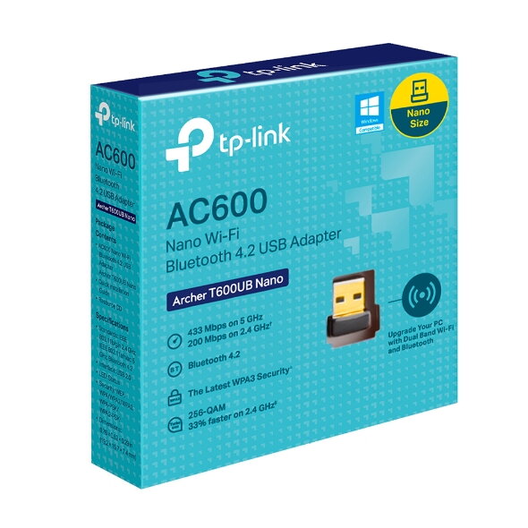 TP-Link Archer T600UB Nano AC600 WiFi/BT Adaptér TP-Link Archer T600UB Nano AC600 WiFi/BT Adaptér
