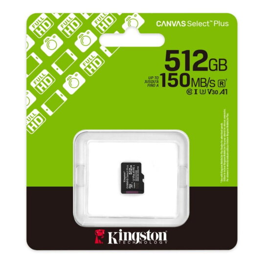 KINGSTON Micro SDXC CANVAS Select Plus 512GB KINGSTON Micro SDXC CANVAS Select Plus 512GB