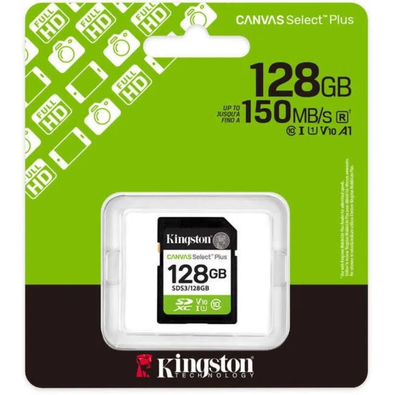 KINGSTON SDXC Canvas Select Plus 128GB 150MB/s UHS KINGSTON SDXC Canvas Select Plus 128GB 150MB/s UHS