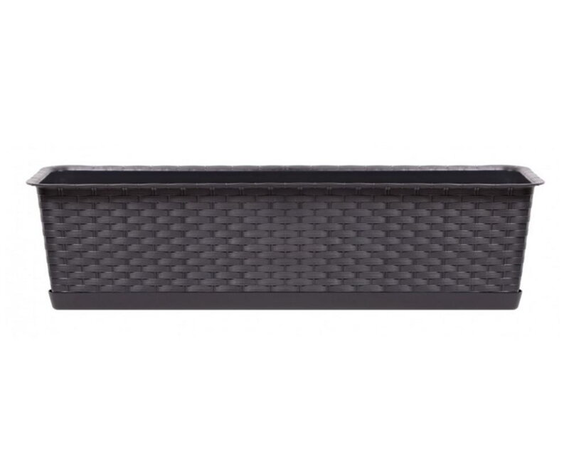 Truhlík s miskou UH 58,7x17,3x15cm / 9,9l RATOLLA  CASE P hnedý