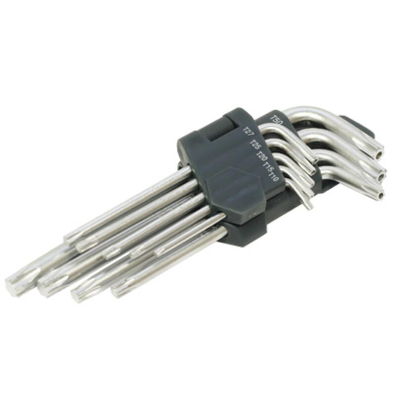 Kľuče TORX sada 9 ks CrVa