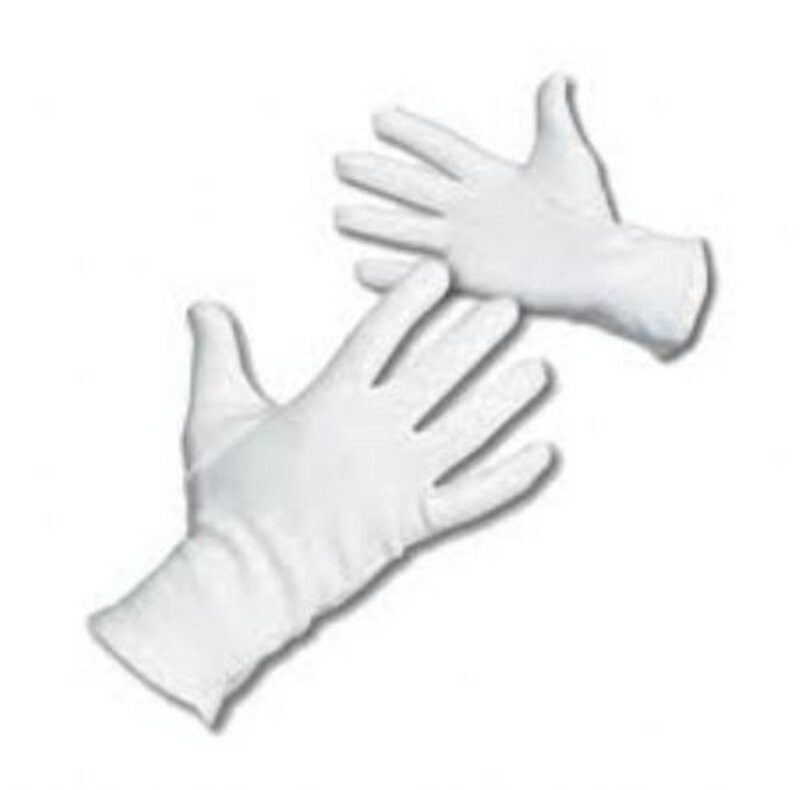 Rukavice KITE bavl.biele veľ. 8