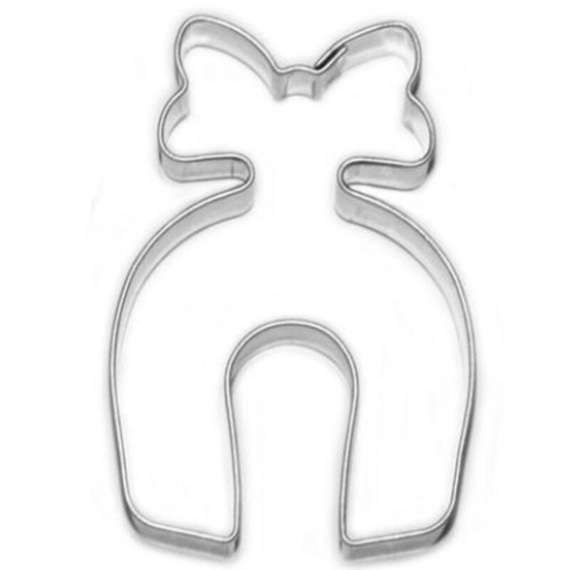 Vykrajovačka Podkova s mašľou 60mm