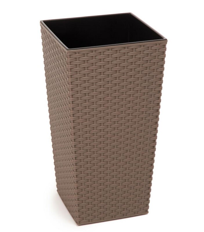 Kvetináč UH 300x300 mm FINEZJA hnedý výška 570 mm ratan Kvetináč UH 300x300 mm FINEZJA hnedý výška 570 mm ratan