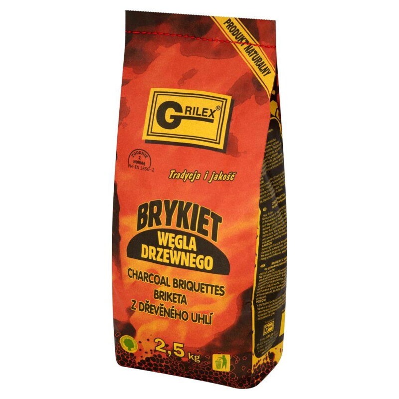 Brikety grilovacie 2,5 kg 240 ks/paleta WW