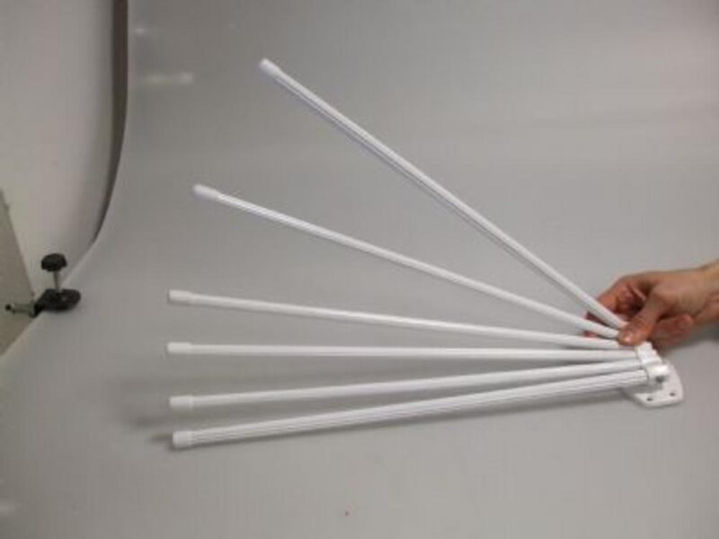 Vešiak na uterák 6 ramenný 50cm BIELY Vešiak na uterák 6 ramenný 50cm BIELY