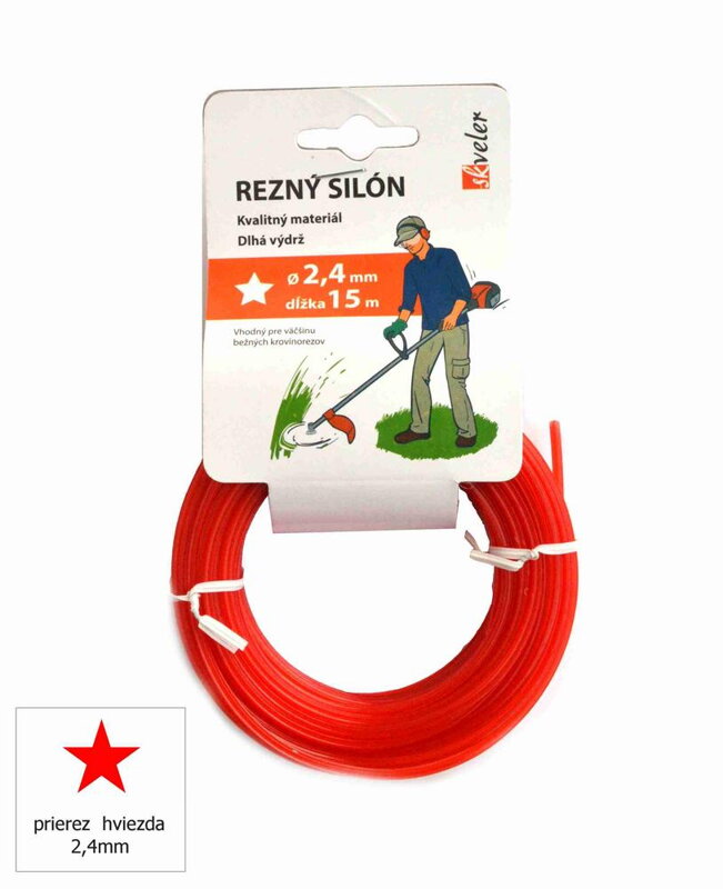 Silón rezný HVIEZDA 2,4 mm/15 m Silón rezný HVIEZDA 2,4 mm/15 m