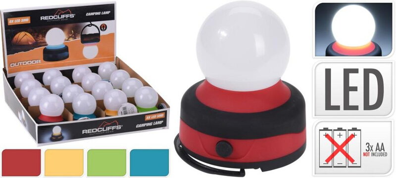 Lampa LED 80X95MM kempovacie na batérie mix