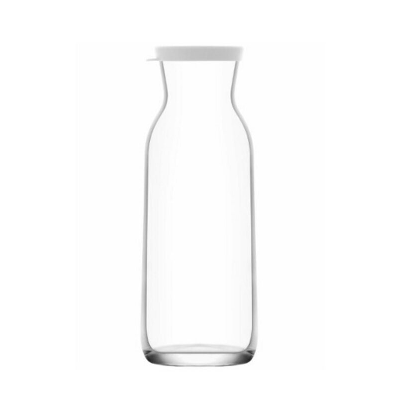 Fľaša-karafa 700ml FONTE so silikónovým vekom, sklo číre
