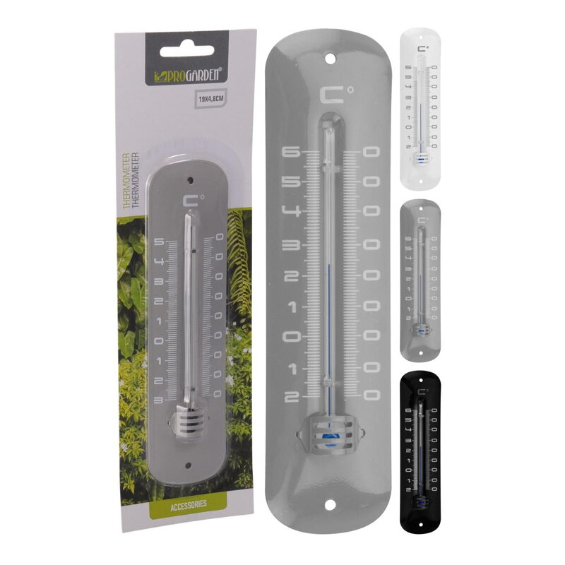 Teplomer vonkajší 19cm plechový, mix farieb Teplomer vonkajší 19cm plechový, mix farieb