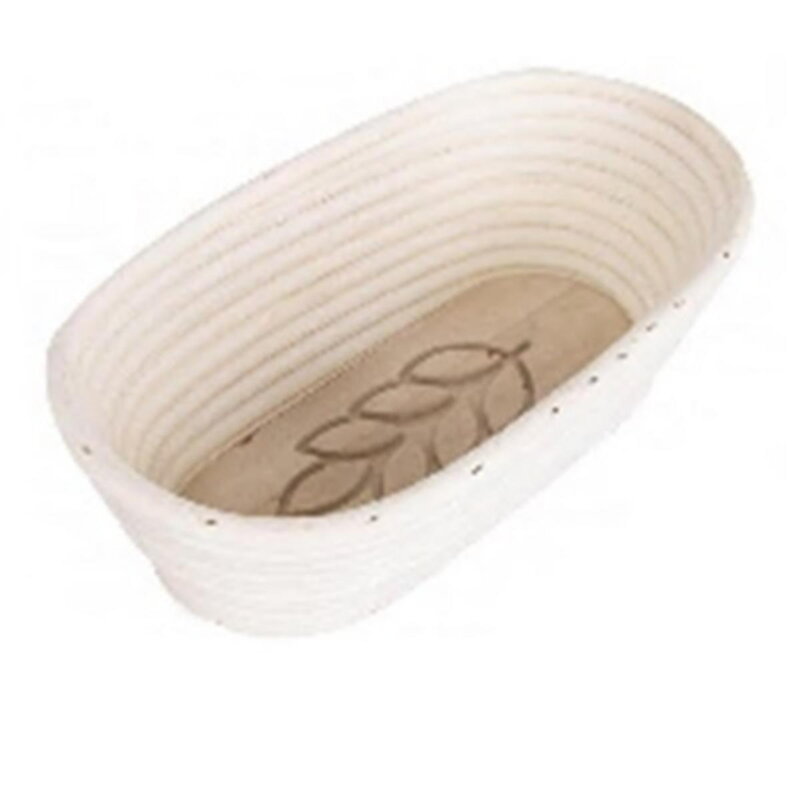 Ošatka ratan oválna s dreveným dnom 26x13x9cm - dekor Klas