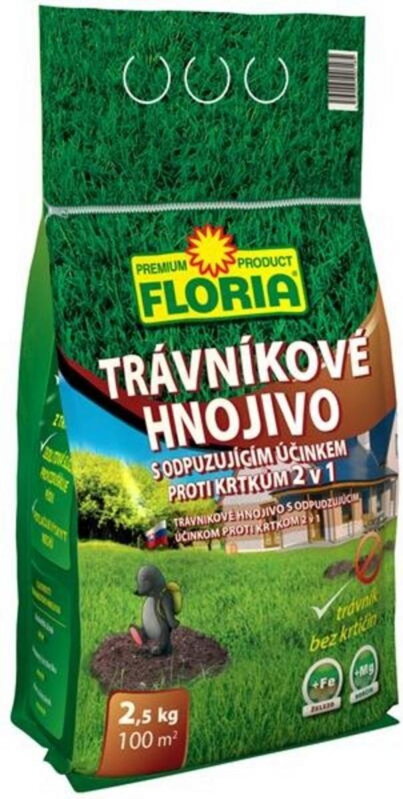 Hnojivo trávnikové s odpudzujúcim účinkom proti krtkom Hnojivo trávnikové s odpudzujúcim účinkom proti krtkom
