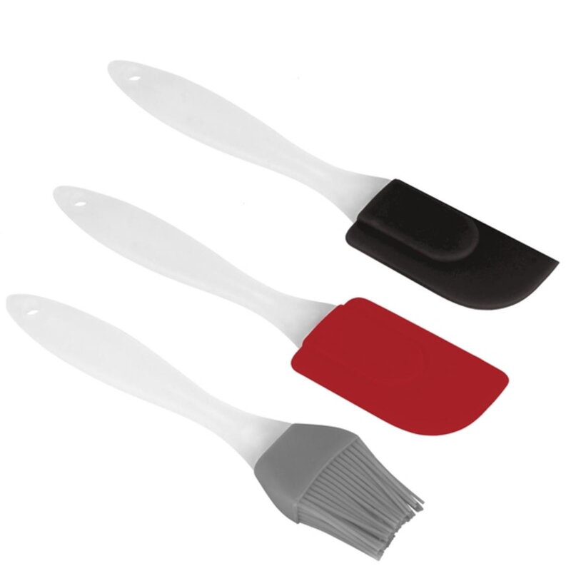 Maslovačka, 2x stierka sada, silikon/plast, mix farieb