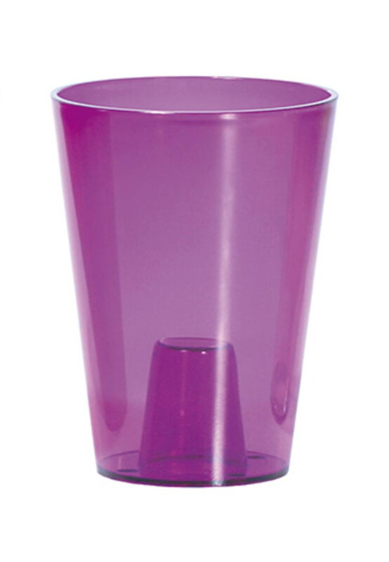 Kvetináč UH o130 mm COUBI ORCHID fialový transparentný výška 170 mm Kvetináč UH o130 mm COUBI ORCHID fialový transparentný výška 170 mm