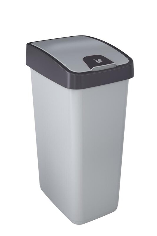Kôš na odpad UH 45 l MAGNE flip strieborný WW Kôš na odpad UH 45 l MAGNE flip strieborný WW