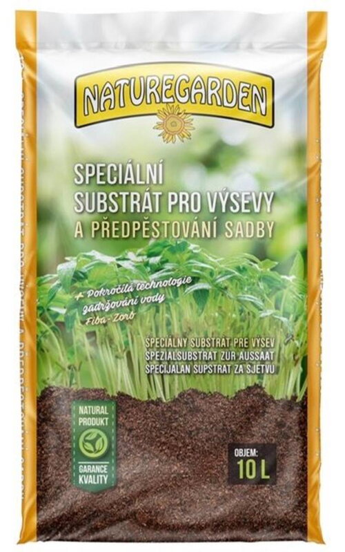 Substrát pre výsev a predpestovanie sadby 10L NATURE GARDEN