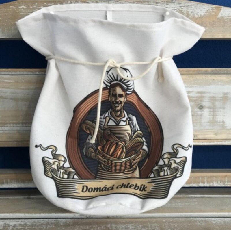 Vrecko ľanové domací chlebík 40x35cm