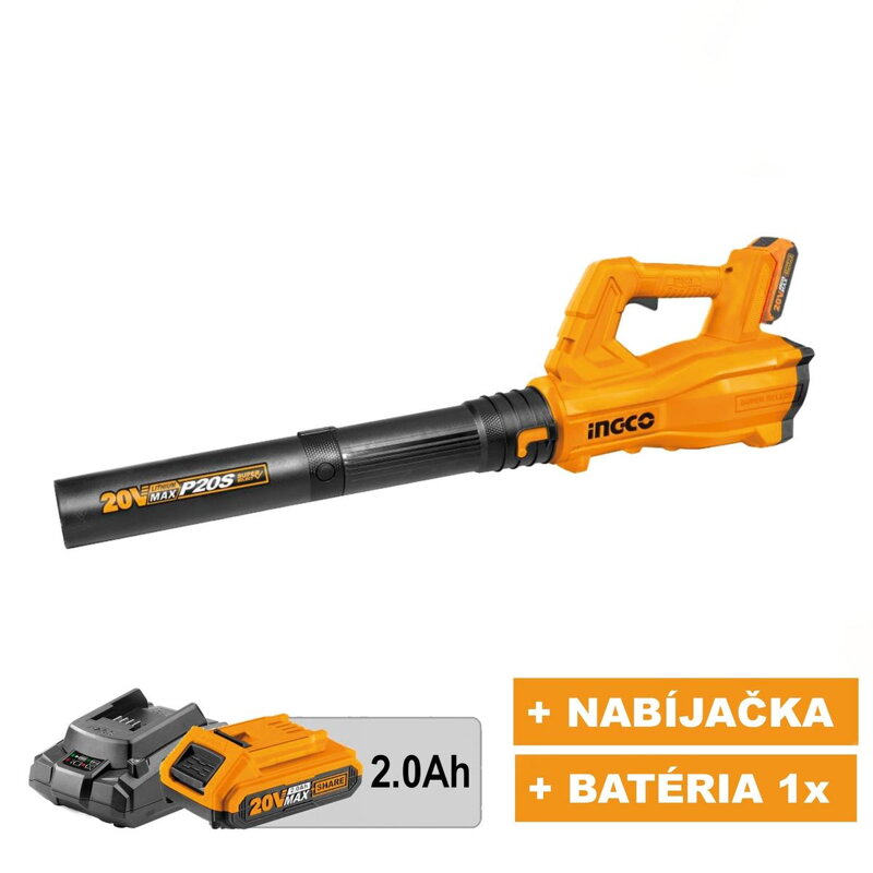Fukár záhradný CABLI203235E INGCO 20V KIT P20S