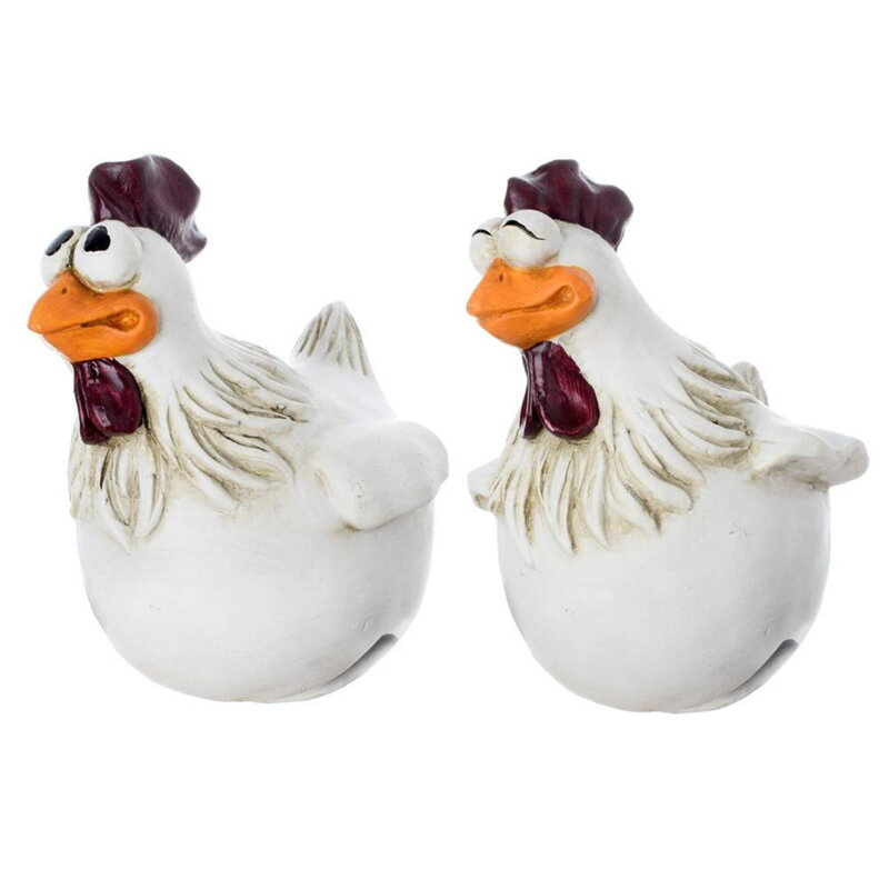 Postavička sliepka 11,5x12x15,2 cm polyrezín mix