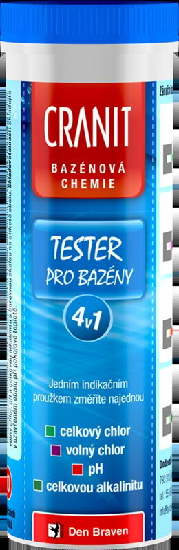 Tester pre bazény 4 v 1, 10 kusov Tester pre bazény 4 v 1, 10 kusov