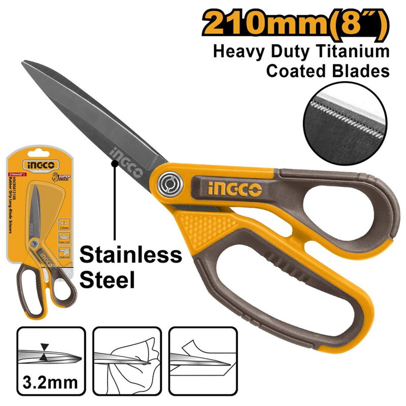 Nožnice pre domácnosť univerzálneTITANIUM 210 mm INGCO Nožnice pre domácnosť univerzálneTITANIUM 210 mm INGCO