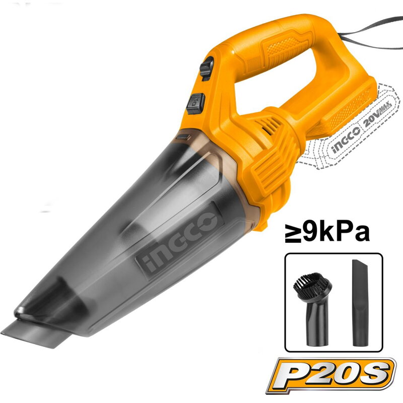 Vysávač ručný CVLI201261 INGCO AKU 20V P20S bez akumulátora a nab.