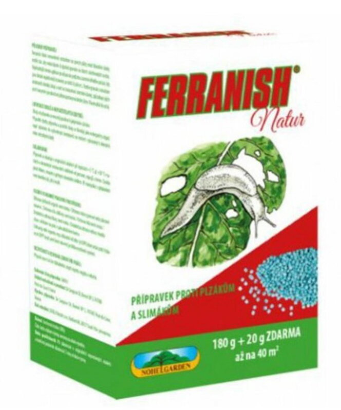 Prípravok / granule proti slimákom Ferranish 180g+20g zdarma Prípravok / granule proti slimákom Ferranish 180g+20g zdarma