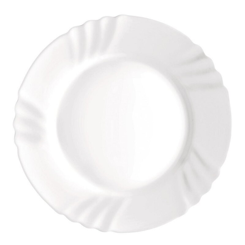 Tanier plytký o25cm EBRO biely WW