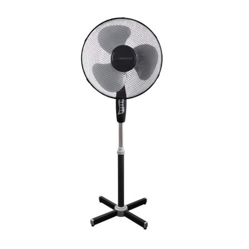 Ventilátor stojanový 50W o40cm HURRICANE, čierno-sivý Ventilátor stojanový 50W o40cm HURRICANE, čierno-sivý