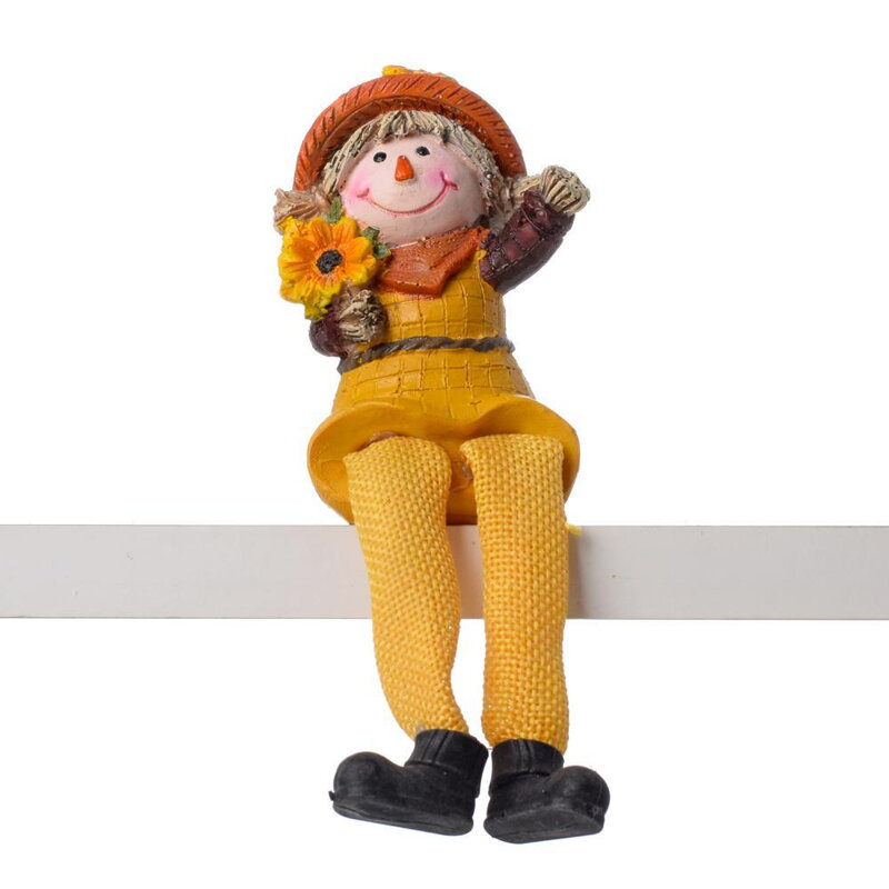 Postavička strašiak 6,5x5x9cm poly žltý