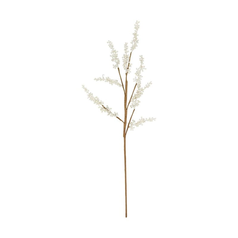 Ozdoba zapichovacia vetvička 77x30x3cm biela