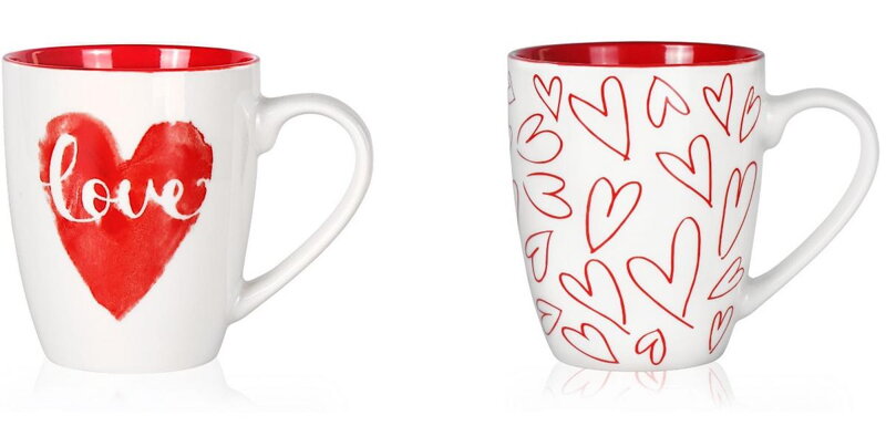 Hrnček porcelanový 360ml MORENO, mix 2 vzorov