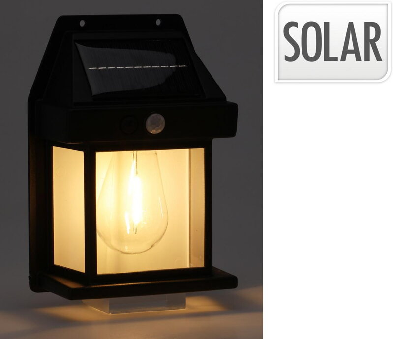 Lampa solárna nástenná so senzorom pohybu 12x6x17 cm Lampa solárna nástenná so senzorom pohybu 12x6x17 cm