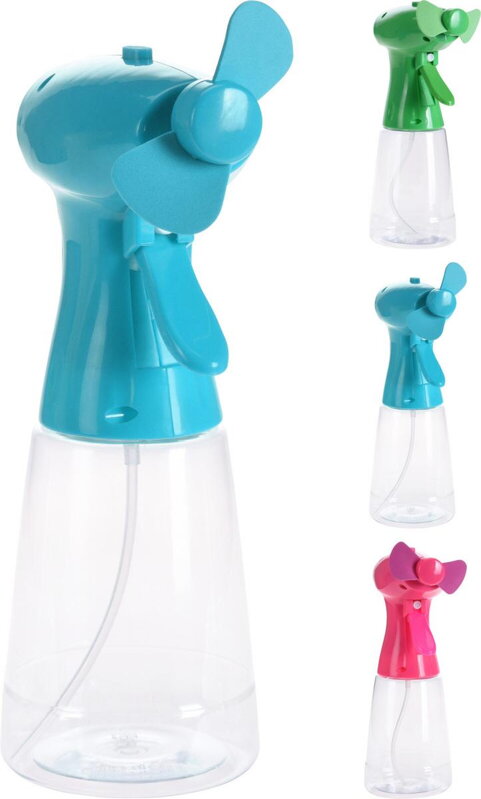 Ventilátor/osviežovač ručný 350 ml na batérie mix Ventilátor/osviežovač ručný 350 ml na batérie mix