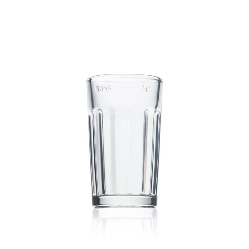 Pohár sklenený 0,04 l s ciachom
