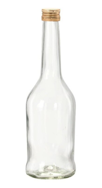 Fľaša na alkohol sklo 500ml NAPOLEON s uzáverom